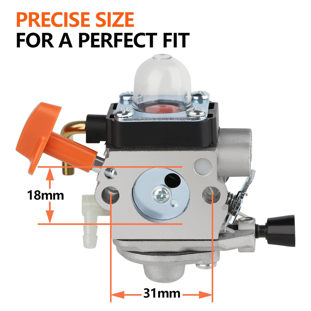 HUZTL FS 90 R Carburetor kit for Stihl FS90R FS90 FS110R FS100 KM90R KM90 FS100RX FS110 KM110R HT100 HT101 Trimmer Weed Eater C1Q-S174 Carb