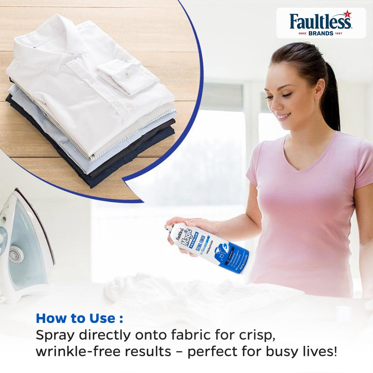 Faultless Starch 00502 Magic Sizing Fabric Finish, 20 oz, 20 Fl Oz
