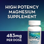 Mag-Ox High Potency Magnesium Supplement, Tablets, 60 Count | Pharmaceutical Grade Magnesium Oxide, 482 mg Per Dose, Magox 400 Magnesium