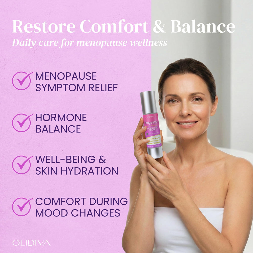 Progesto+ Cream | Bioidentical Hormone Support & Synthetic Progesterone Free | For PMS & Menopausal Comfort 100g / 3.4 oz (3 Month Supply)