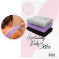 Buy now S&T INC. Back Scrubber for Shower, Exfoliating Body Scrubber or Bath Exfoliating Towel for Skin Care, 11.8 Inches x 35.4 Inches, Grey, 3 Pack Assorted Purple at indiglob india
