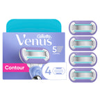 Gillette Venus Deluxe Smooth Swirl Womens Razor Blade Refills, 6 Count, Moisture Ribbon to Protect Against Irritation