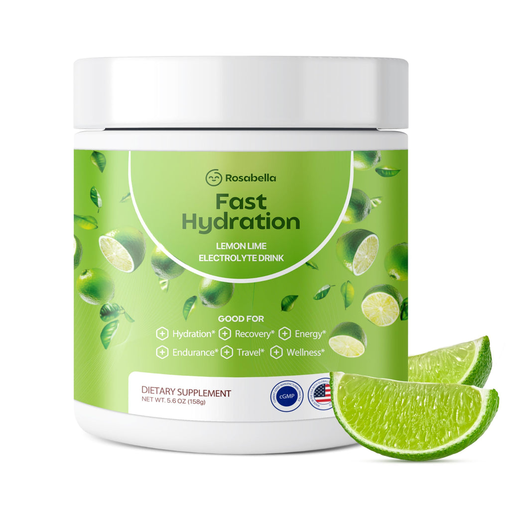 Rosabella Electrolyte Drink Powder – Watermelon – Sugar-Free Hydration Drink Mix – Electrolytes Powder with Sodium, Potassium, Magnesium, Calcium – Travel Jar – 30 Servings (5.6 oz)