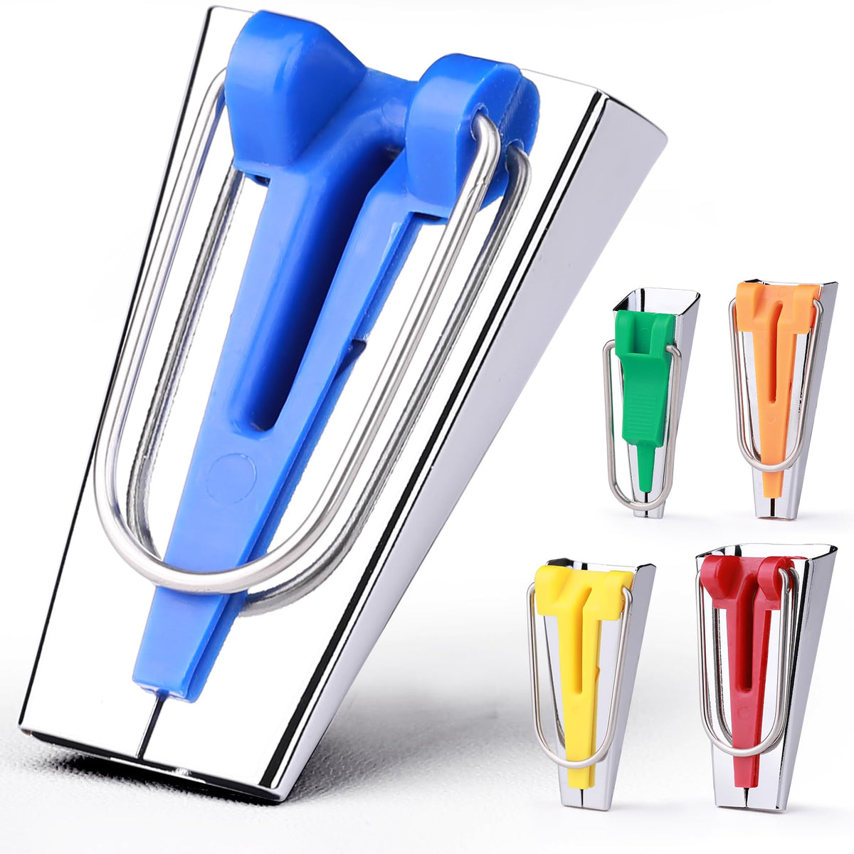 5 Sizes Bias Tape Maker for Sewing Quilting, Upgraded Quilt Binding Tool