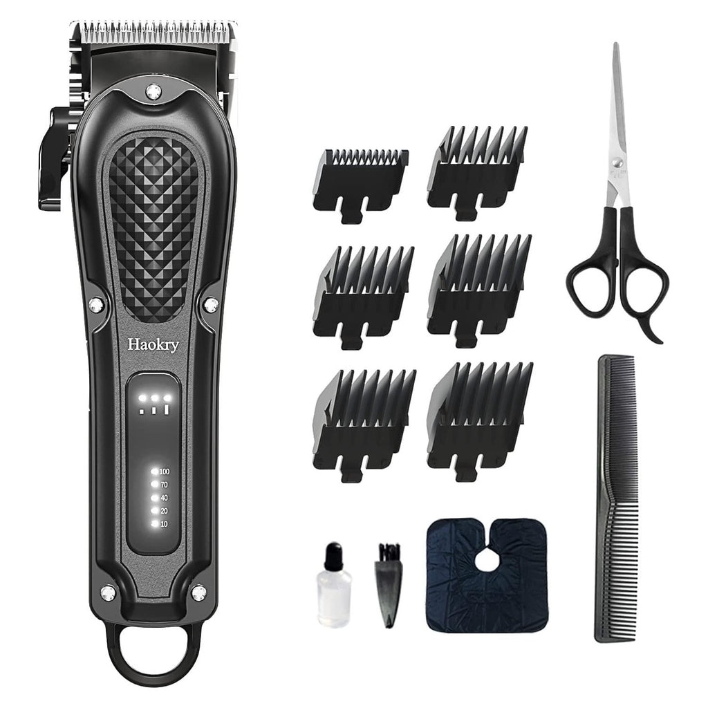 Haokry Hair Clippers for Men Barber Clippers for Hair Cutting&Grooming | Professional Cordless&Corded Rechargeable Beard Trimmer