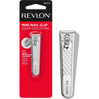 Revlon Compact Nail Clipper, Small Mini Design, Perfect for Travel, Use to Trim Fingernails and Toenails, Stainless Steel, 1 Count