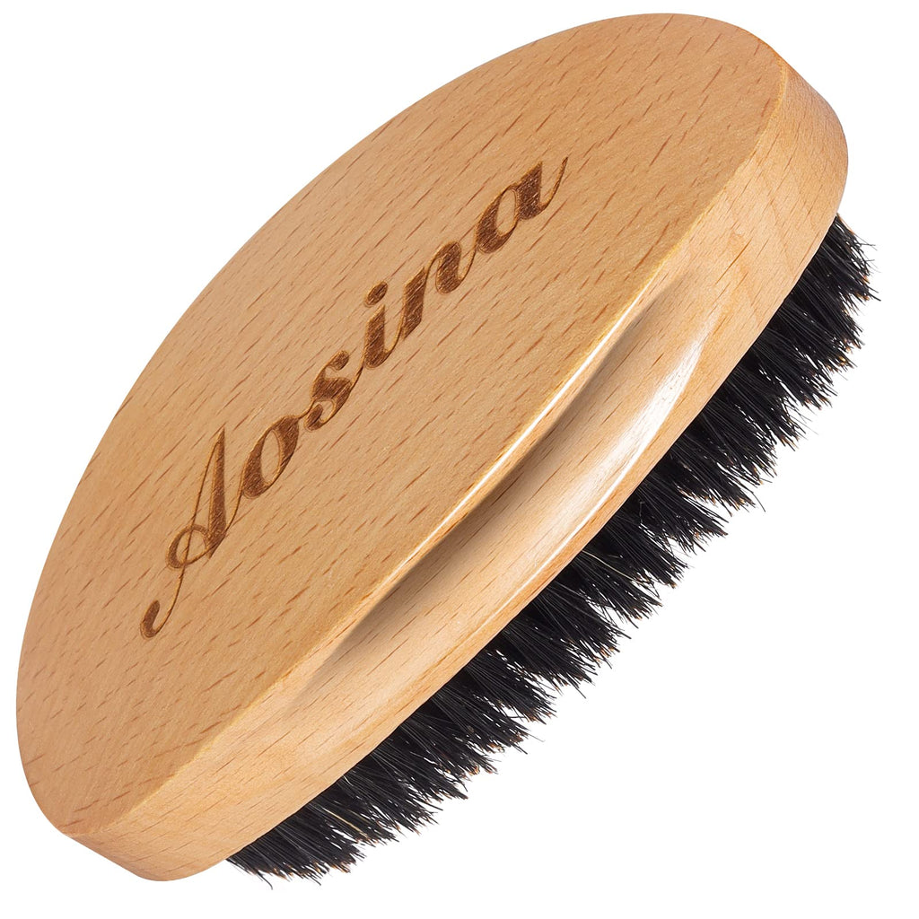 Buy now Wave Brush for Men - Beech Wood & Black Boar Bristle Brush for Cultivating Beards, Hair Waves, and Wolfing at indiglob india