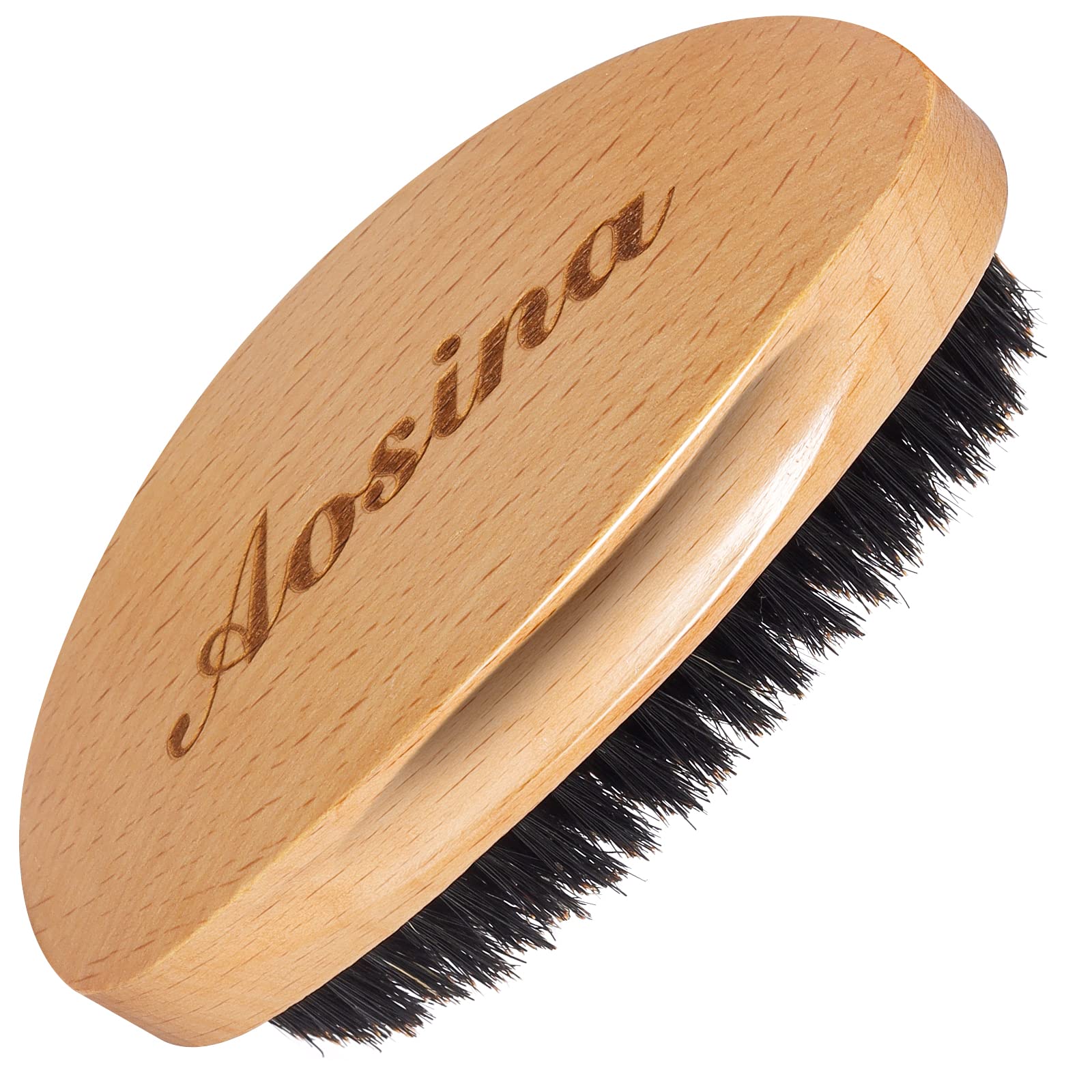 Buy now Wave Brush for Men - Beech Wood & Black Boar Bristle Brush for Cultivating Beards, Hair Waves, and Wolfing at indiglob india