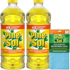 Pine-Sol Multi-Surface Cleaner, Floor Cleaner, Lemon, 96 Fluid Ounces