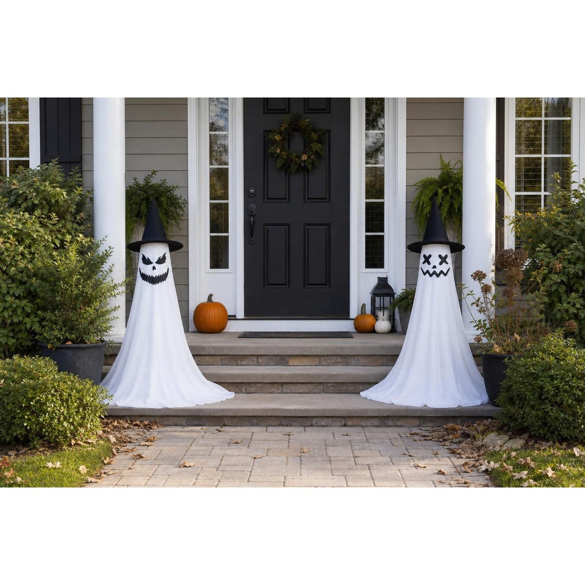2‑Pack 63" Halloween Decorations Outdoor Indoor with Remote Control