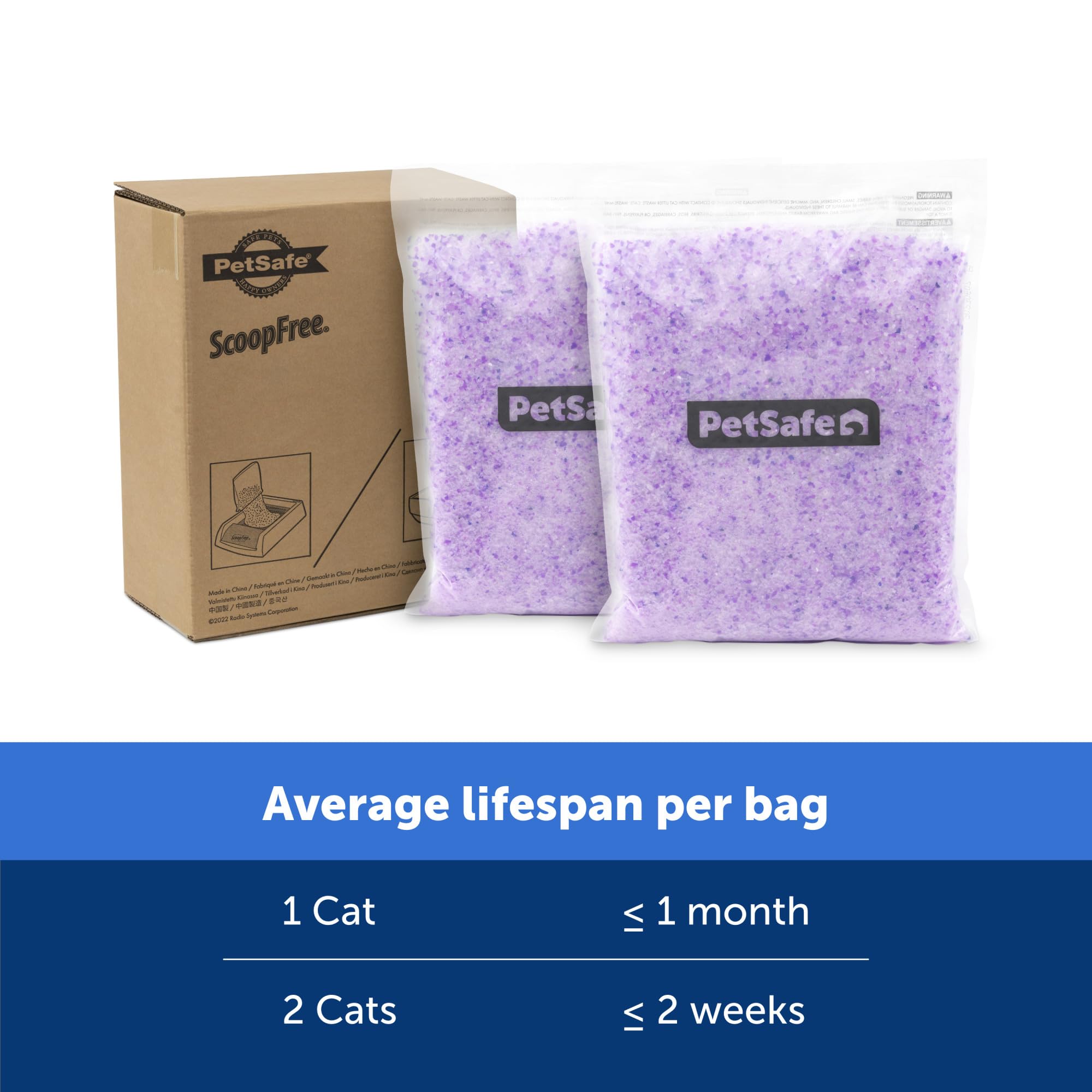 Buy now PetSafe ScoopFree Premium Natural Cat Litter - Eco-Friendly Long-Lasting Litter - High Absorbency & Low-Tracking Design - Non-Clumping Pebbles - 4.2 lb Bag - 2 Pack at indiglob india