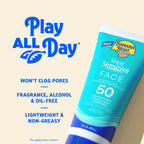 Banana Boat Sheer Sensitive Face Sunscreen Lotion SPF 50, 3 Fl Oz | Travel size sunscreen for face, Lightweight formula, Water resistant sunblock, Quick sheer application