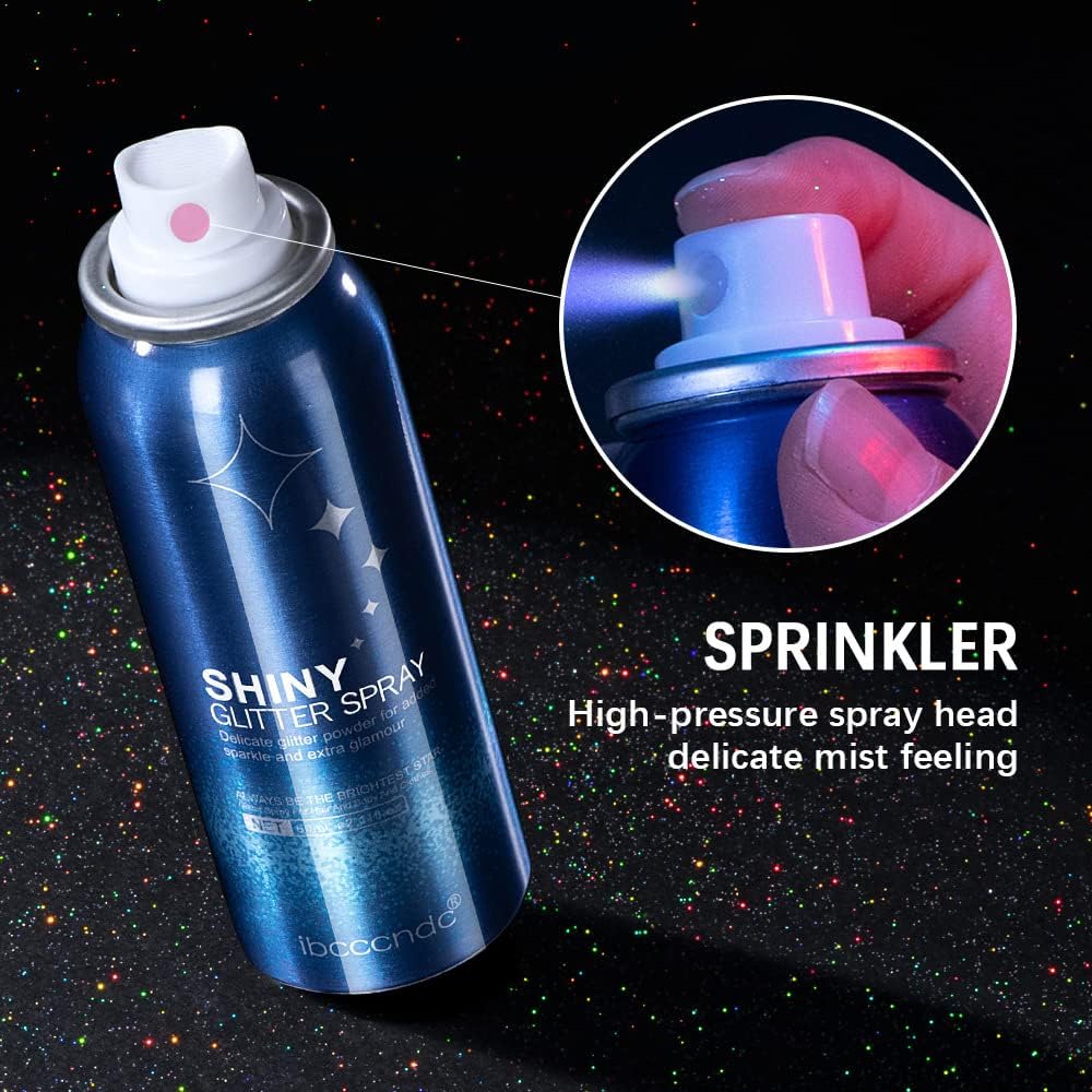 Buy now MEICOLY Silver Body Glitter Spray 2.1oz â€“ Waterproof Quick-Dry Shimmer Hairspray for Hair, Body & Clothes | Festival, Party, Prom Sparkle at indiglob india
