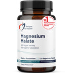 Designs for Health Magnesium Malate - Chelated Magnesium as Di Magnesium Malate - Highly Bioavailable Form to Support Energy, Bone Health + Muscle Recovery (240 Magnesium Malate Capsules)