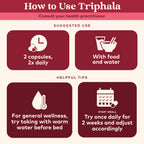 ORGANIC INDIA Triphala Capsules Organic - Herbal Supplement with Amla, Bibhitaki, Haritaki, Digestion & Colon Support, Immune System Support, Adaptogen, Vegan, USDA Certified Organic - 180 Capsules