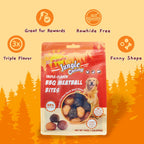 Jungle Calling 60 Ct. Dog Treats Kabob Meat Ball, Soft Chewy Training Snack