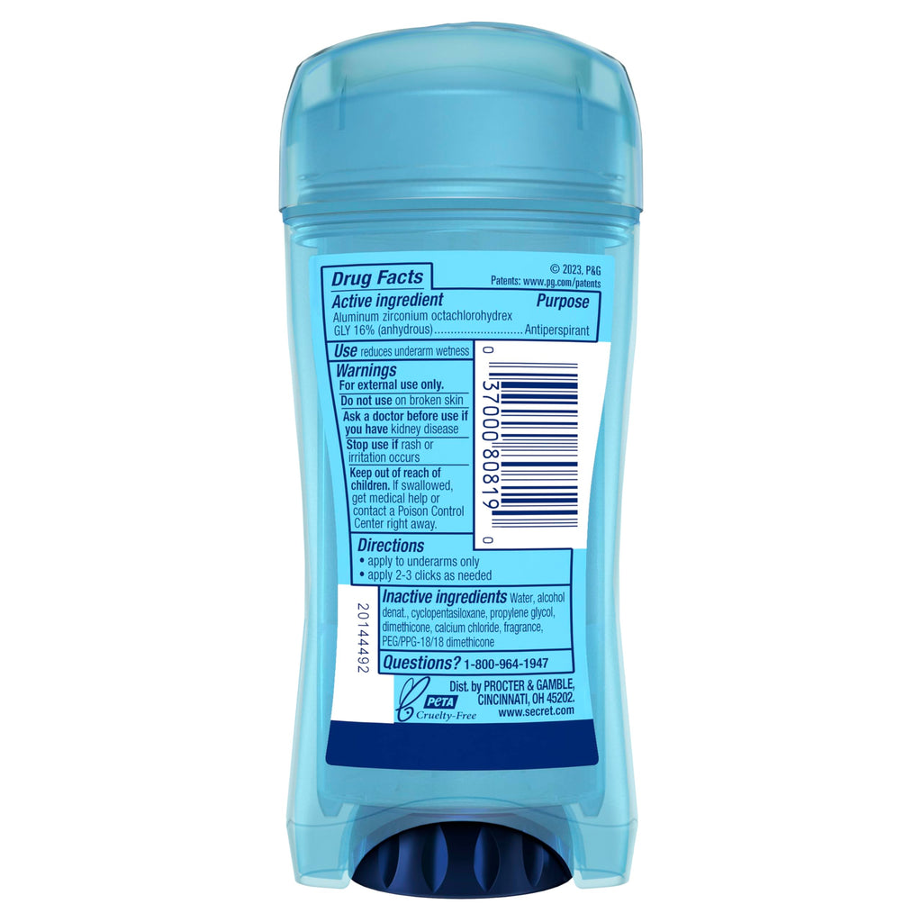Buy now Secret Antiperspirant Deodorant for Women, Protecting Powder Scent, Clear Gel, Outlast Xtend, 2.6 Oz (Pack of 6) at indiglob india