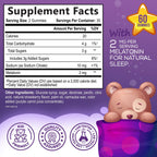 Kids Melatonin Gummies - 2mg Melatonin Per Serving - Children's Melatonin Gummy for Restful Sleep - Children's Chewable Sleep Supplement, Non-Habit Forming - Vegan, Natural Berry Flavor - 60 Gummies