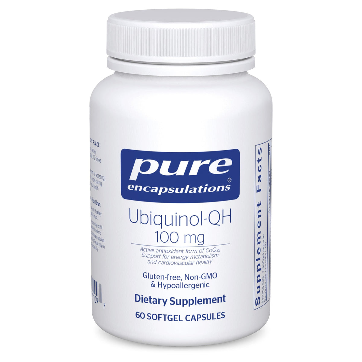 Pure Encapsulations Ubiquinol-QH, 60 Softgel Capsules