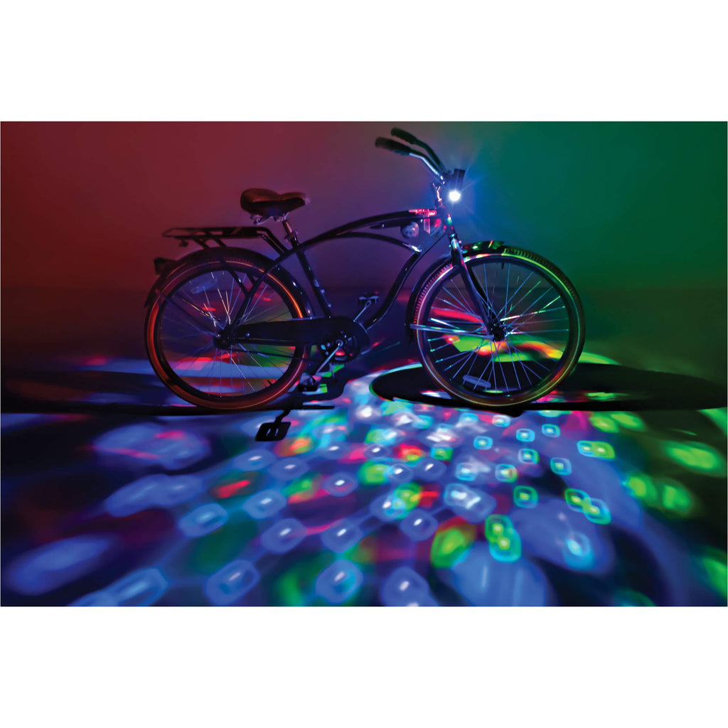 Brightz Disco Bike Lights, RGB LED Bicycle Light for Burning Man