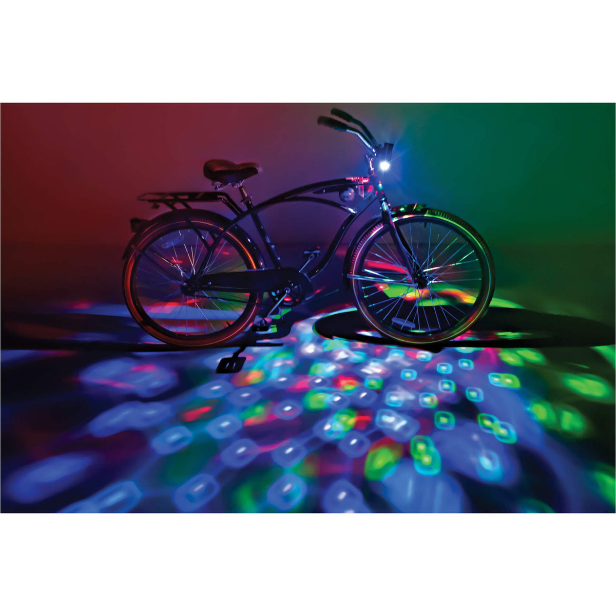 Brightz Disco Bike Lights, RGB LED Bicycle Light for Burning Man