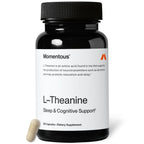 Momentous L-Theanine Supplement, Supports Relaxation & Focus, 200mg | Promotes Calm, Sleep Quality, & Cognitive Function, NSF Certified for Sport, Non-GMO & Gluten-Free (60 Servings)