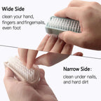 Nail Brush for Cleaning Fingernails Two Sided Hand Fingernail Scrub Brush Soft Stiff Bristles Nail Scrubber Brushes for men women kids,4 PCS