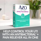 AZO Urinary Tract Defense Antibacterial Protection, 48 Tablets | From the #1 Doctor Recomended Brand± UTI Symptom Relief in as Little as 20 Minutes, Relieves Urinary Pain, Burning & Urgency*