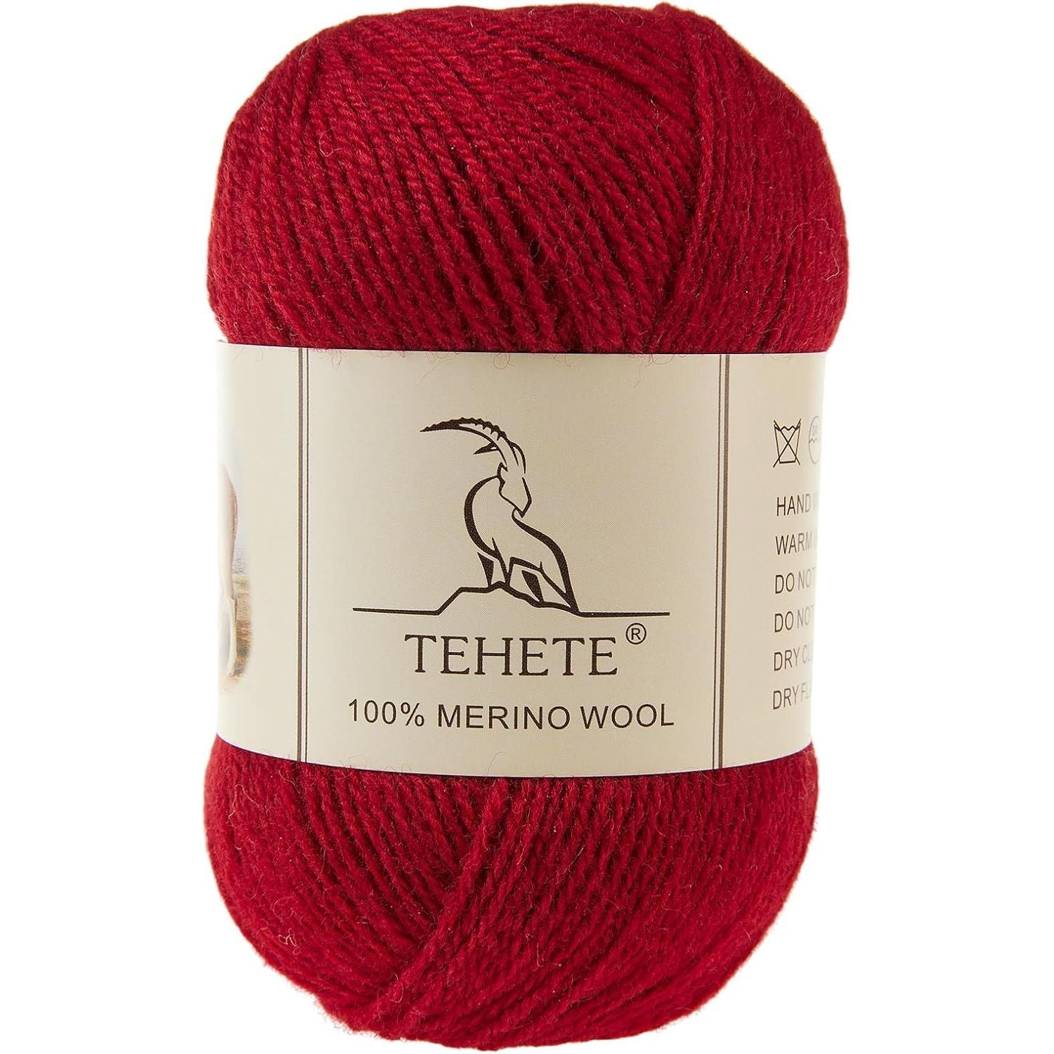 Buy now TEHETE 100% Merino Wool Yarn for Knitting 3-Ply Luxury Warm Soft Lightweight Crochet Yarn (Black) 1Ball Maroon at indiglob india