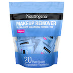 Neutrogena Makeup Remover Towelettes for Face with Micellar Water Daily Alcohol-Free, 20 ct | Makeup Remover, Makeup Removing Cleansing Wipes, Suitable for Dirt & Oil Removal, Alcohol-Free