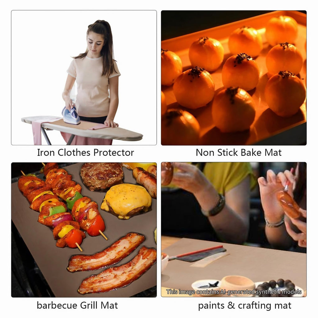 3 Pack Teflon Sheet For Heat Press, 12" x 16" Transfer Paper for T Shirts