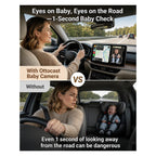 OTTOCAST Baby Car Camera 2026,Wireless CarPlay Adapter (No Android Support)