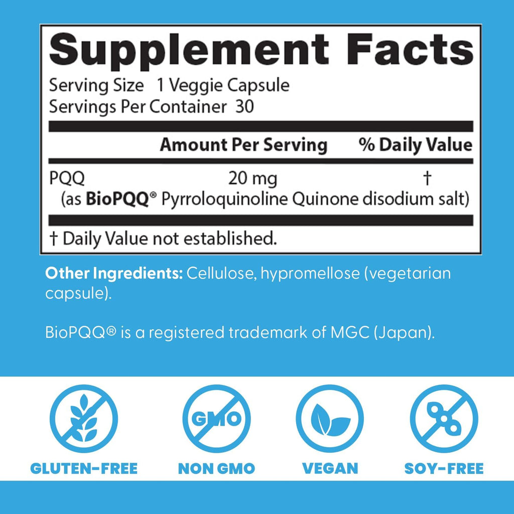 Buy now Doctors Best PQQ with BioPQQ, Nervous System Support, Non-GMO, Gluten Free, Soy Free, Vegan 30 Veggie Caps at indiglob india
