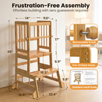 HBTower Toddler Standing Tower, Kids Kitchen Step Stool with Safety Rails