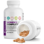 Bronson ONE Daily Women 50+ Complete Multivitamin Multimineral, 180 Tablets | Once-Daily, Targeted Nutrition For Active Women Over 50, Non-GMO, Gluten-Free, Soy-Free