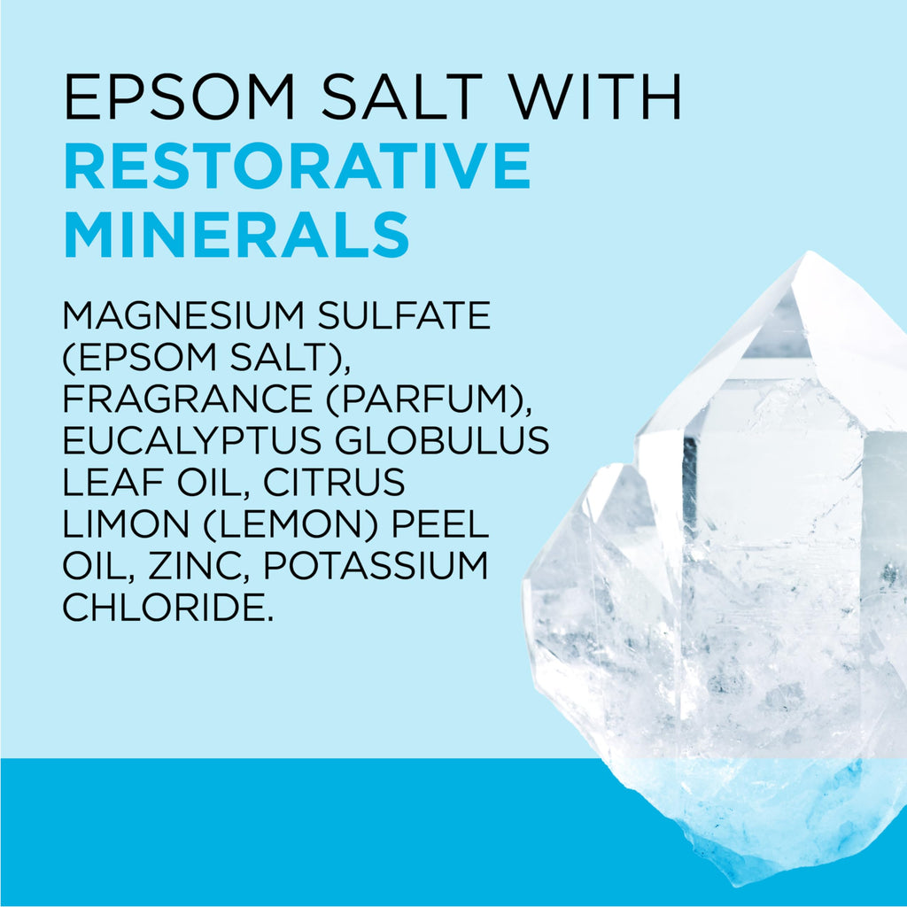 Dr Teal's Epsom Salt Magnesium Soak, Restorative Minerals with Magnesium, Potassium & Zinc, 3 lbs