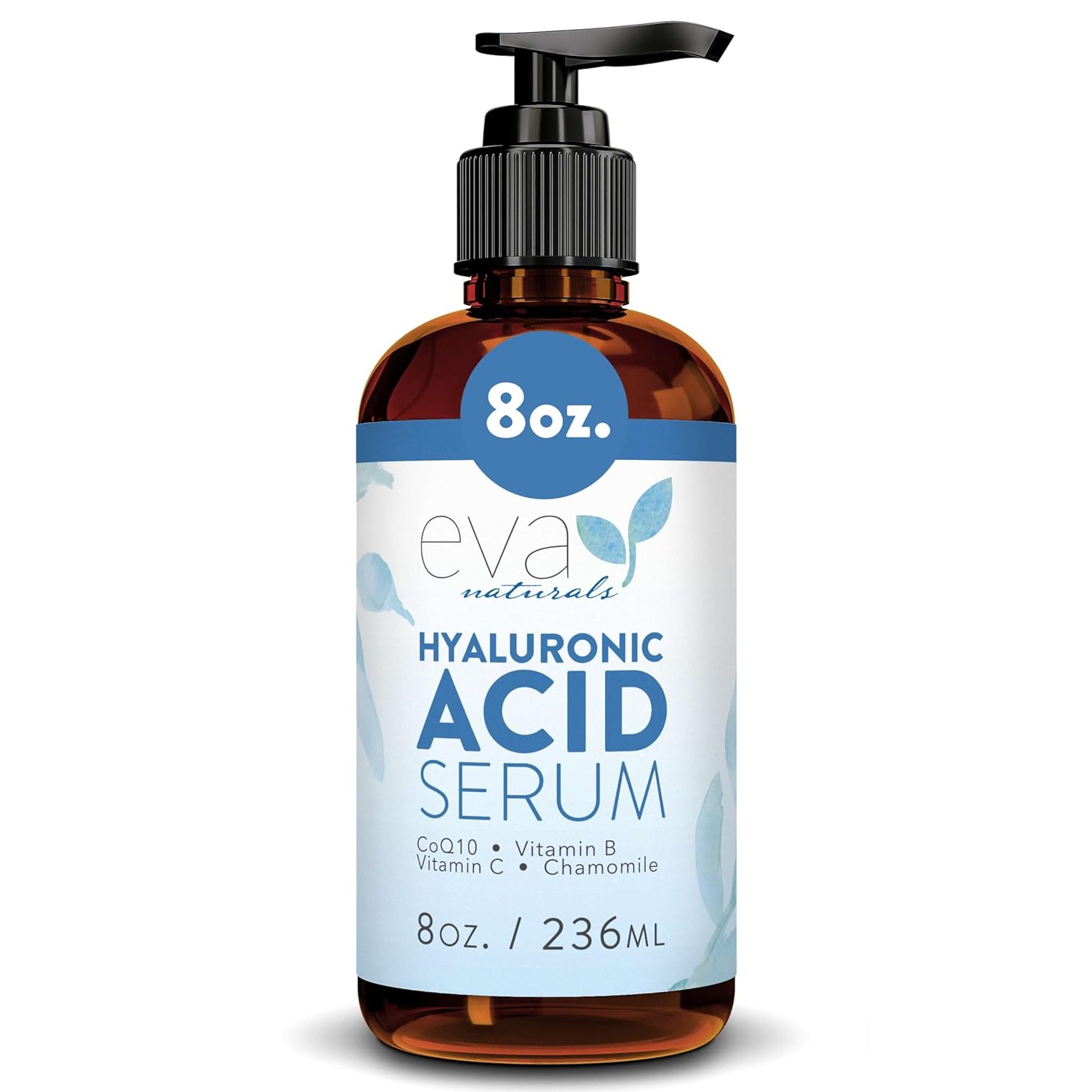 Buy now Eva Naturals Hyaluronic Acid Serum for Face â€“ Pure Facial Gel with Natural Moisturizing Factors + HA â€“ Anti-Aging Face Serum for Wrinkles, Fine Lines, Dry Skin, Lifted Glow â€“ 2 oz 8 Fl Oz (Pack of 1) Regular at indiglob india