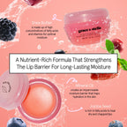 grace & stella Award Winning Lip Butter - Hydrating Lip Balm (3 - Pack) | Nourishing Lip Mask Travel Essentials, Travel Size Toiletries, Birthday Gifts for Women & Teens - Overnight Lip Repair -Vegan