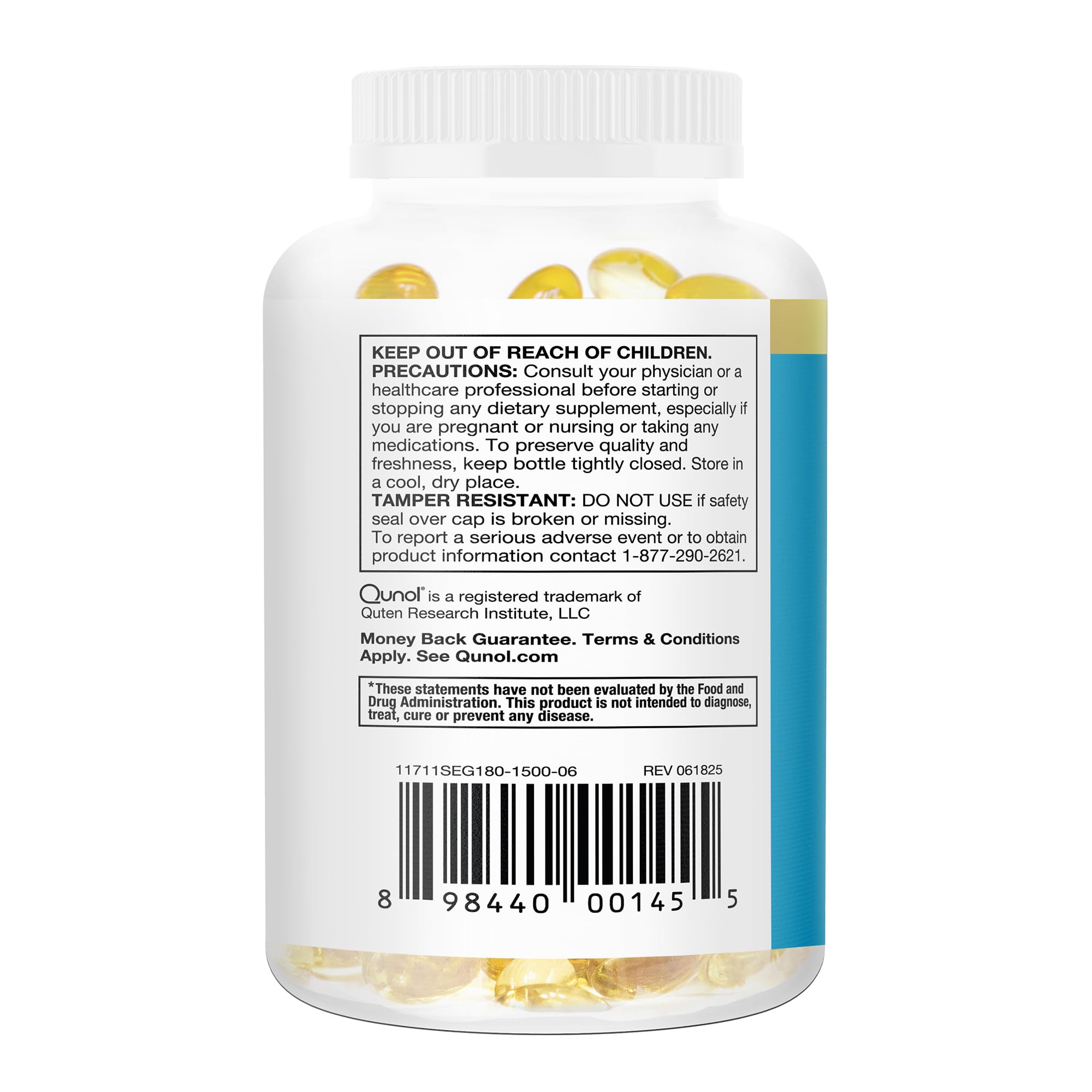 Qunol Ultra Omega-3 Fish Oil Mini Softgels, 1000mg EPA + DHA, 180ct | High Potency, Ultra-Purified Fish Oil, Support Heart Health and Brain Health, Lemon Flavor, Easy to Swallow Minis; Non-GMO