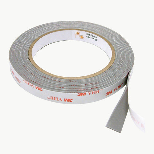 Buy now 3M 4941 VHB Double-Sided Acrylic Foam Tape, 45 mil, 0.5" x 5 Yards (Dark Grey) at indiglob india