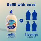 Softsoap Liquid Hand Soap, Warm Vanilla and Coconut Milk, 50 fl oz Refill | Moisturizing, Paraben-Free, Phthalate-Free, Washes Away Germs, for Bathroom & Kitchen, Gentle on Hands