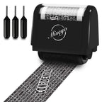 Buy now Miseyo Wide Identity Theft Protection Roller Stamp Set - Yellow (3 Refill Ink Included) at indiglob india