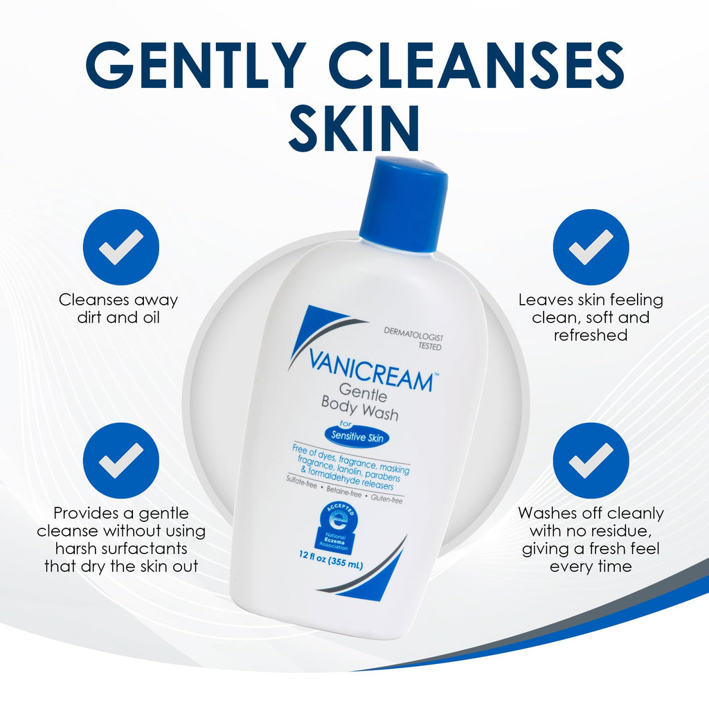 Buy now Vanicream Gentle Body Wash -12 fl oz - Formulated Without Common Irritants for Those with Sensitive Skin at indiglob india