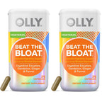 OLLY Beat The Bloat Capsules, Digestive Support Enzymes, Supplement for Women - 25 Count