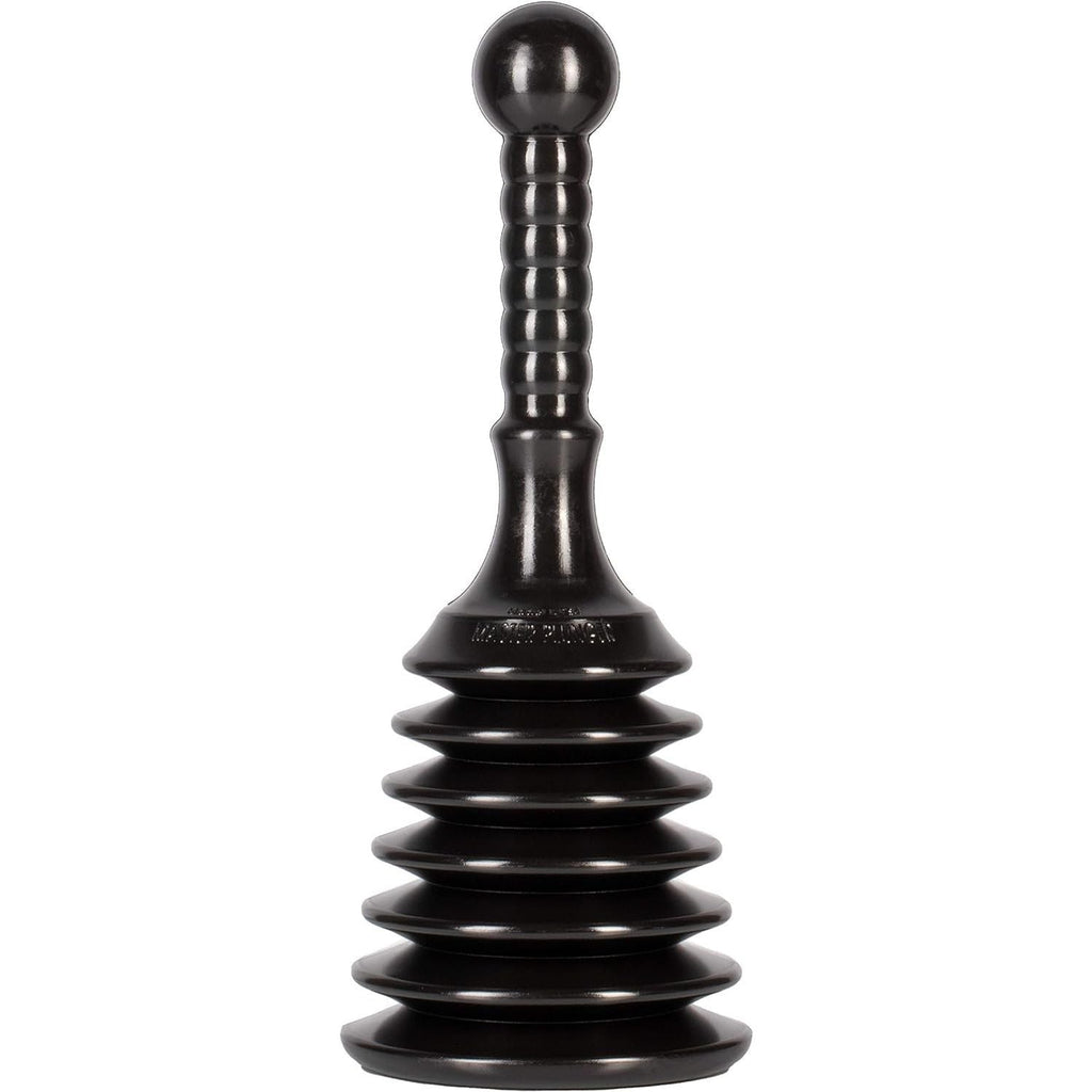 Buy now Master Plunger MPS4 Sink & Drain Plunger for Kitchen Sinks, Bathroom Sinks, Showers, and Bathtubs. Small and Strong Design with Large Bellows Commercial & Residential Use, Black at indiglob india