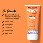 Marc Anthony Instantly Thick, Hair Thickening Styling Cream for Thin Hair | Lightweight Volumizing Hair Care with Biotin & Phyto Keratin, Plumps & Lifts for Fuller Looking Hair. For Women & Men.