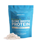 Paleovalley 100% Grass Fed Bone Broth Protein Powder, Chocolate | Collagen Rich, Digestive and Gut Health Support, Joint Support Hair, Skin and Nail Support, 13g Protein