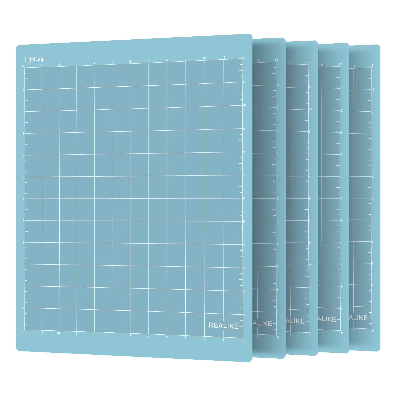 Buy now REALIKE 12x12 Cutting Mat Compatible with Cricut Maker 3/Maker 4/Maker/Explore 3/4/Air 2/Air/One(3 Mats), Gridded Adhesive Non-Slip Cut Mat for Crafts, Quilting, Sewing and All Arts (Variety) Blue 12*12 (5 Mats) LightGrip at indiglob india
