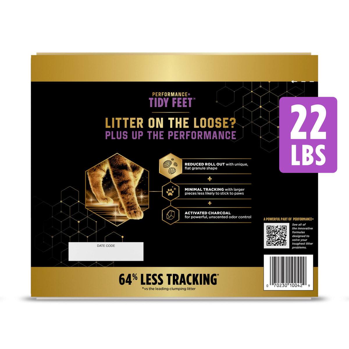 Purina Tidy Cats Performance Plus Tidy Feet Cat Litter, 22 lb. Box