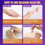 Silicone Scar Gel for Old and New Scars, Quick-Dry Scar Care for Face & Body, Helps Smooth, Soften & Flatten Raised Scars from C-Section, Burns, Acne & Surgery
